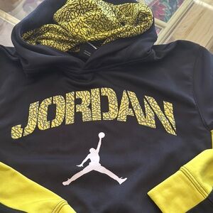 Jordan Kids Jacket Black and Yellow
